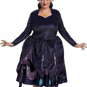 NWT The Little Mermaid Women's Ursula Halloween Costume Cosplay